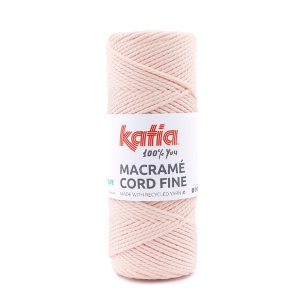 Katia Macramé Cord Fine - licht zalmroze 217 - Afbeelding 1