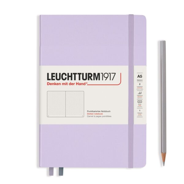 LEUCHTTURM1917 - notebook A5 - gestipt - lila - Afbeelding 1