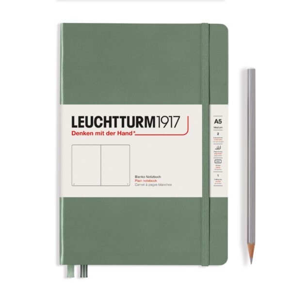 LEUCHTTURM1917 - notebook A5 - blanco - olijf - Afbeelding 1