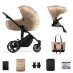 Kinderwagen Kinderkraft Prime2 Sandrose Beige Incl. Accessoires