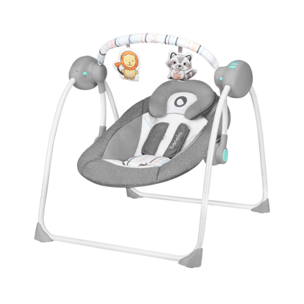 Babyswing Lionelo Ruben Stone Grey Turquoise - Afbeelding 1