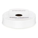 Satijnlint - 12 mm - wit