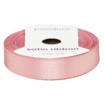 Satijnlint - 12 mm - donker poederroze