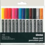Glas- en porseleinstiften set - 12 stuks
