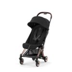 Buggy Cybex Coya Sepia Black/Black - Rosegold Frame