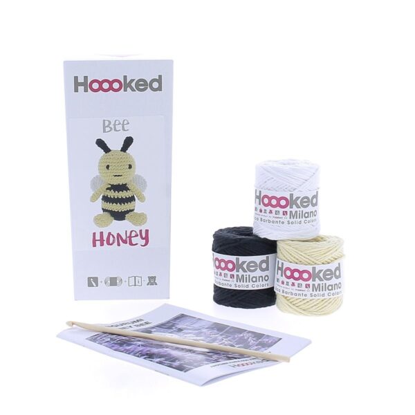 Hoooked DIY kit - Bee Honey - popcorn - Afbeelding 1