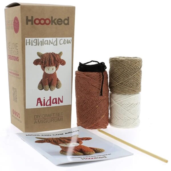 Hoooked DIY kit - Highland Cow Aidan - Afbeelding 1