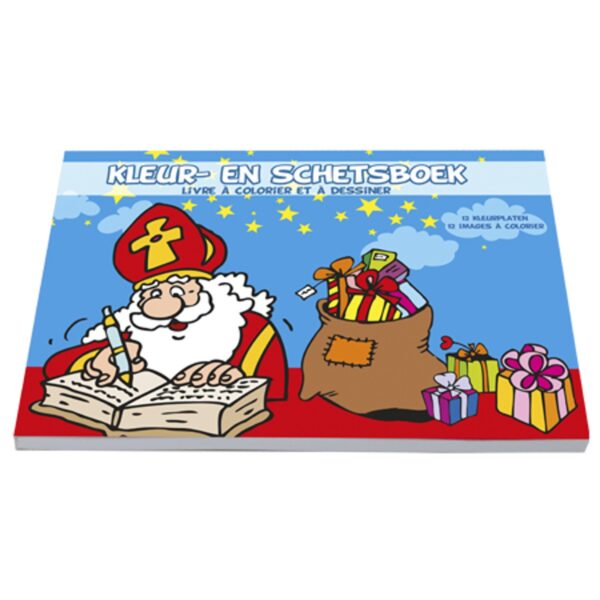 Kleurboek - kleur- en schetsboek - Sinterklaas - Afbeelding 1