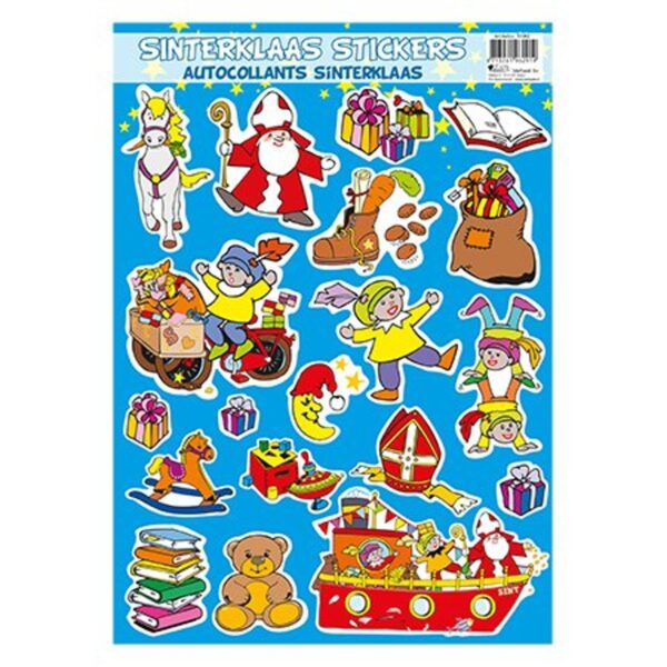 Sinterklaas stickervel A4 - Afbeelding 1