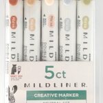 Zebra Mildliner - highlighters - 5 stuks - natuur