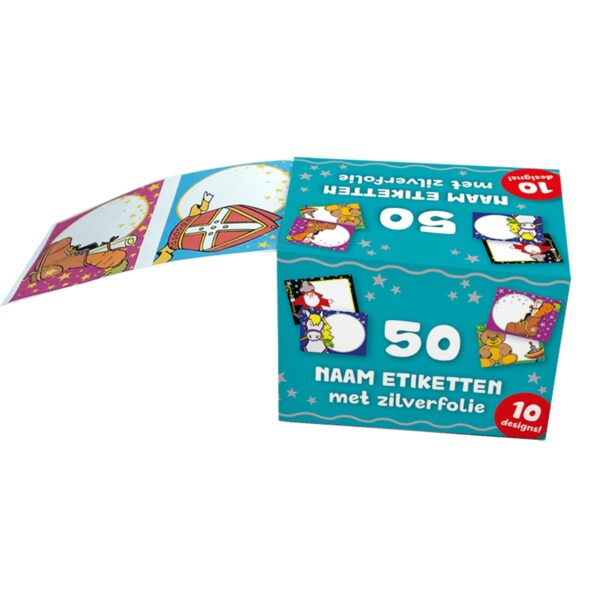 Sinterklaas cadeau etiketten - 50 stuks - Afbeelding 1