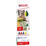 edding 4600 textile pen set - 5 stuks - basis