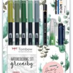 Tombow watercoloring set- Greenery