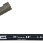 Tombow ABT Dual Brush Pen - N49 warm grey