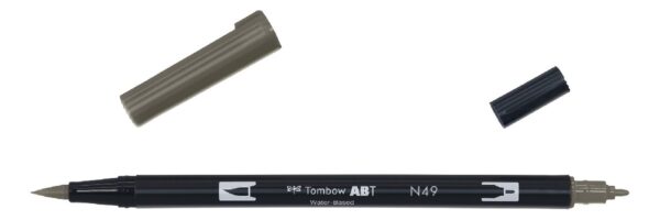 Tombow ABT Dual Brush Pen - N49 warm grey - Afbeelding 1