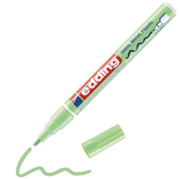 edding 751 lakmarker - glans - 1 tot 2 mm - pastel groen - Afbeelding 1