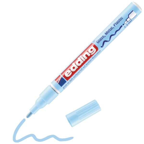 edding 751 lakmarker - glans - 1 tot 2 mm - pastel blauw - Afbeelding 1