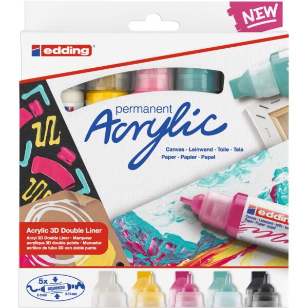 edding acrylic marker double liner 5400 - basis modern - Afbeelding 1