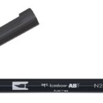 Tombow ABT Dual Brush Pen - N25 lamp black