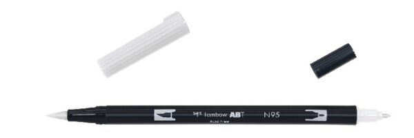 Tombow ABT Dual Brush Pen - N95 cool grey - Afbeelding 1