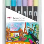 Tombow ABT Dual Brush Pen set - 6 stuks - pastel colours
