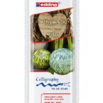 edding kalligrafiestiften set - 3 stuks - zwart