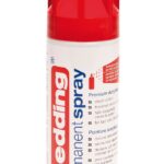 edding 5200 permanent spray - 200 ml - glans - verkeersrood