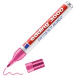 edding 3000 permanent marker - 1,5 tot 3 mm - roze