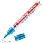 edding 3000 permanent marker - 1,5 tot 3 mm - lichtblauw
