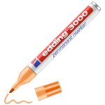 edding 3000 permanent marker - 1,5 tot 3 mm - lichtoranje