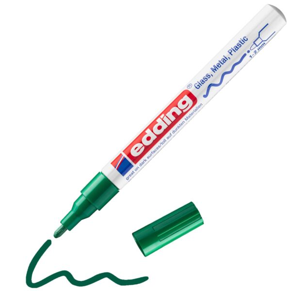 edding 751 lakmarker - glans - 1 tot 2 mm - groen - Afbeelding 1