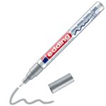 edding 751 lakmarker - glans - 1 tot 2 mm - zilver