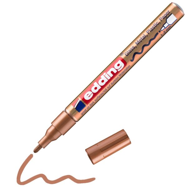 edding 751 lakmarker - glans - 1 tot 2 mm - koper - Afbeelding 1