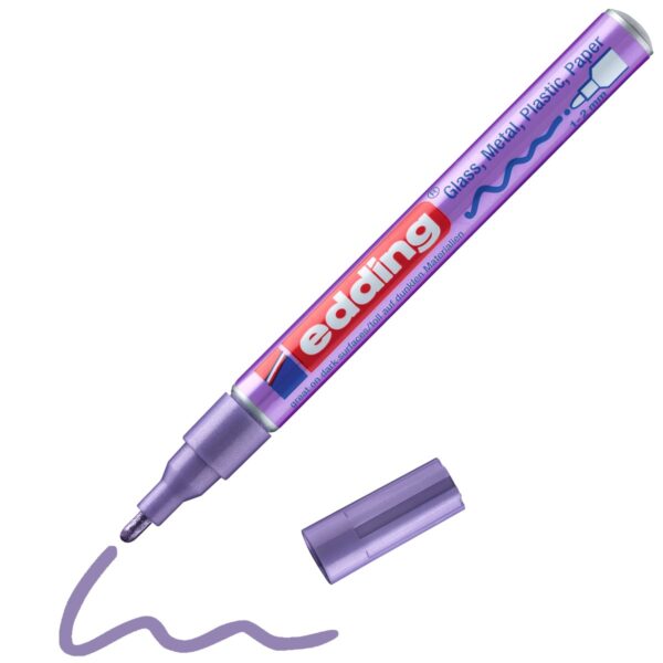 edding 751 lakmarker - glans - 1 tot 2 mm - violet metallic - Afbeelding 1