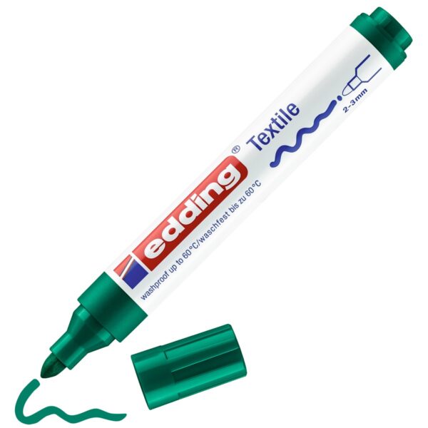 edding 4500 textile pen - 2 tot 3 mm - groen - Afbeelding 1