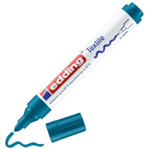 edding 4500 textile pen - 2 tot 3 mm - orient blauw