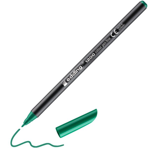 edding 1200 colour pen - 1 mm - groen - Afbeelding 1