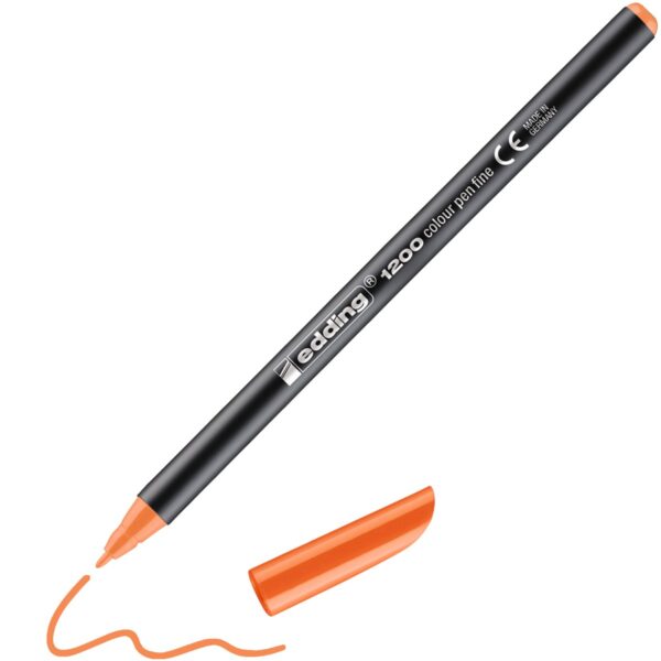 edding 1200 colour pen - 1 mm - oranje - Afbeelding 1