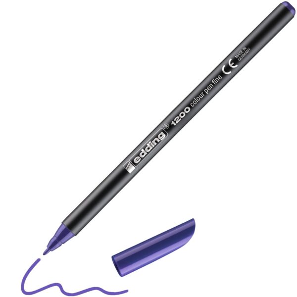 edding 1200 colour pen - 1 mm - paars - Afbeelding 1