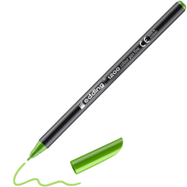 edding 1200 colour pen - 1 mm - neon groen - Afbeelding 1