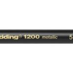 edding 1200 colour pen metallic - 1 tot 3 mm - zilver