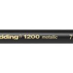 edding 1200 colour pen metallic - 1 tot 3 mm - rood