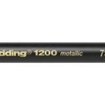 edding 1200 colour pen metallic - 1 tot 3 mm - blauw