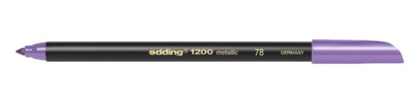 edding 1200 colour pen metallic - 1 tot 3 mm - paars - Afbeelding 1