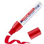 edding 4090 chalk marker - blokpunt - 4 tot 15 mm - rood