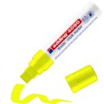 edding 4090 chalk marker - blokpunt - 4 tot 15 mm - neon geel