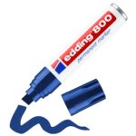 edding 800 permanent marker - beitelpunt - 4 tot 12 mm - blauw