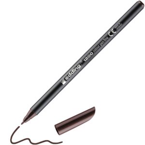edding 1200 colour pen - 1 mm - donkerbruin