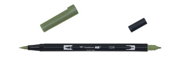 Tombow ABT Dual Brush Pen - 228 grey green - Afbeelding 1
