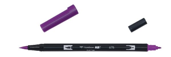 Tombow ABT Dual Brush Pen - 676 royal purple - Afbeelding 1